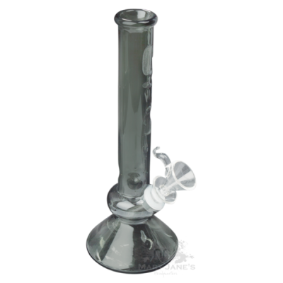 LIT GLASS 10" TALL SMOKE BUBBLE BEAKER TUBE